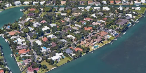 Luxury waterfront homes for sale in Bay Point Miami.